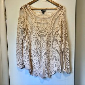 Forever 21 Lace Top Cover Up